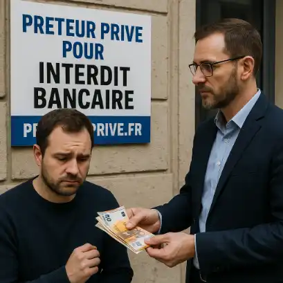 Illustration d'un échange entre un emprunteur et un conseiller autour de documents de prêt