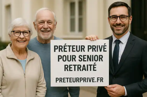 Couple de retraités examinant des documents à la table de la cuisine
