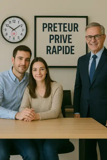 Horloge posée à côté d’un téléphone affichant une offre de prêt