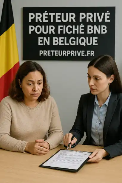 PRÊTEUR PRIVÉ POUR FICHÉ BNB