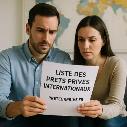 LISTE PRÊTEURS PRIVÉS À L'INTERNATIONAL
