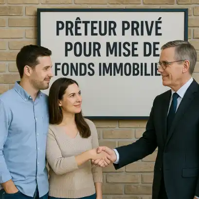 PRÊTEUR PRIVÉ POUR MISE DE FONDS IMMOBILIER