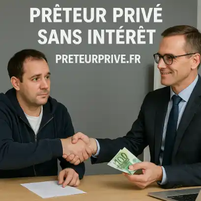 PRÊTEUR PRIVÉ SANS INTÉRÊT