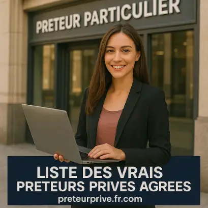 LISTE DES VRAIS PRÊTEURS PRIVÉS AGRÉES (COMPARATEUR)